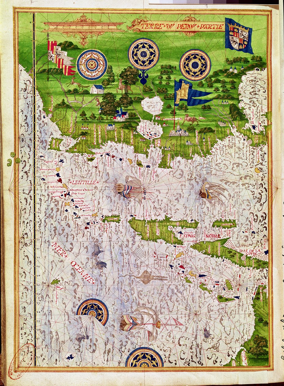 Fol.47v Peru térképe, a „Cosmographie Universelle”, 1555 alkotó: Guillaume Le Testu