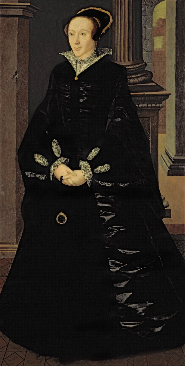 Fekete ruhás hölgy portréja, valószínűleg Lady Margaret Arundell, 1553 körül alkotó: Guillaume Scrots