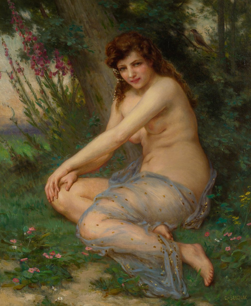 La nymphe de foret angol: Az erdőben alkotó: Guillaume Seignac