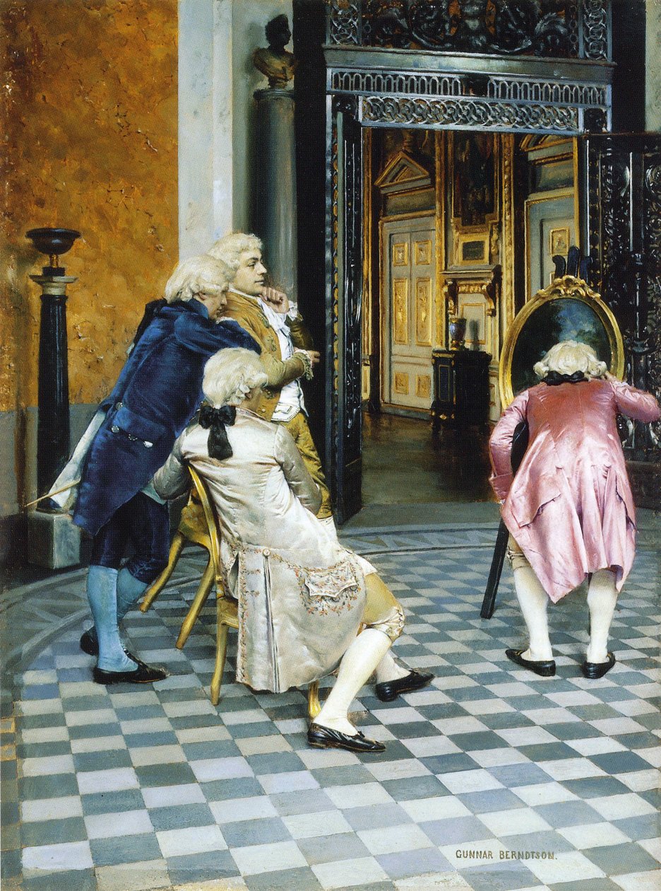 Művészeti szakértők a Louvre-ban alkotó: Gunnar Berndtson