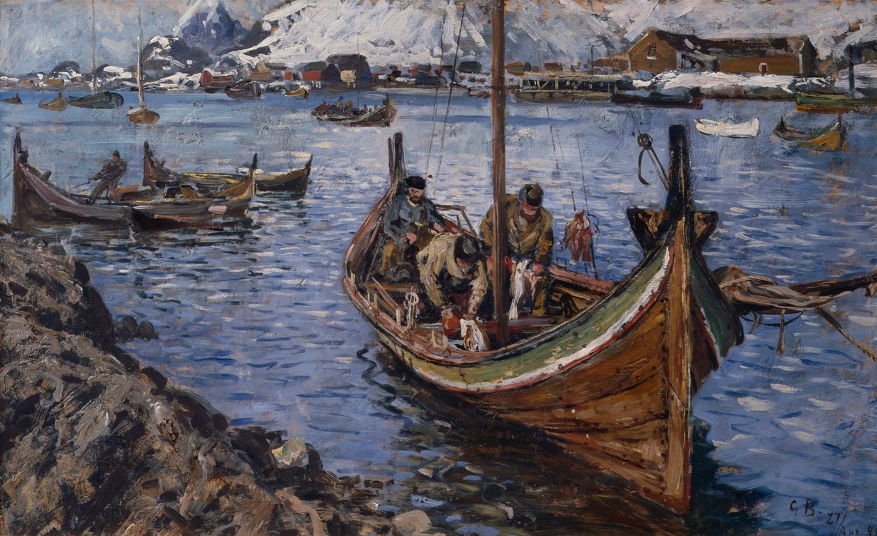Halászhajók, Lofoten alkotó: Gunnar Berg