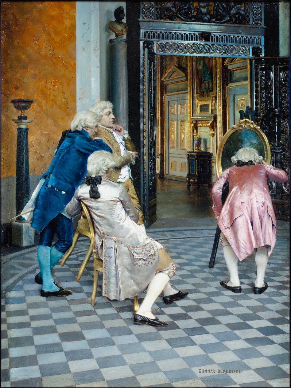 Műértők a Louvre-ban alkotó: Gunnar Berndtson