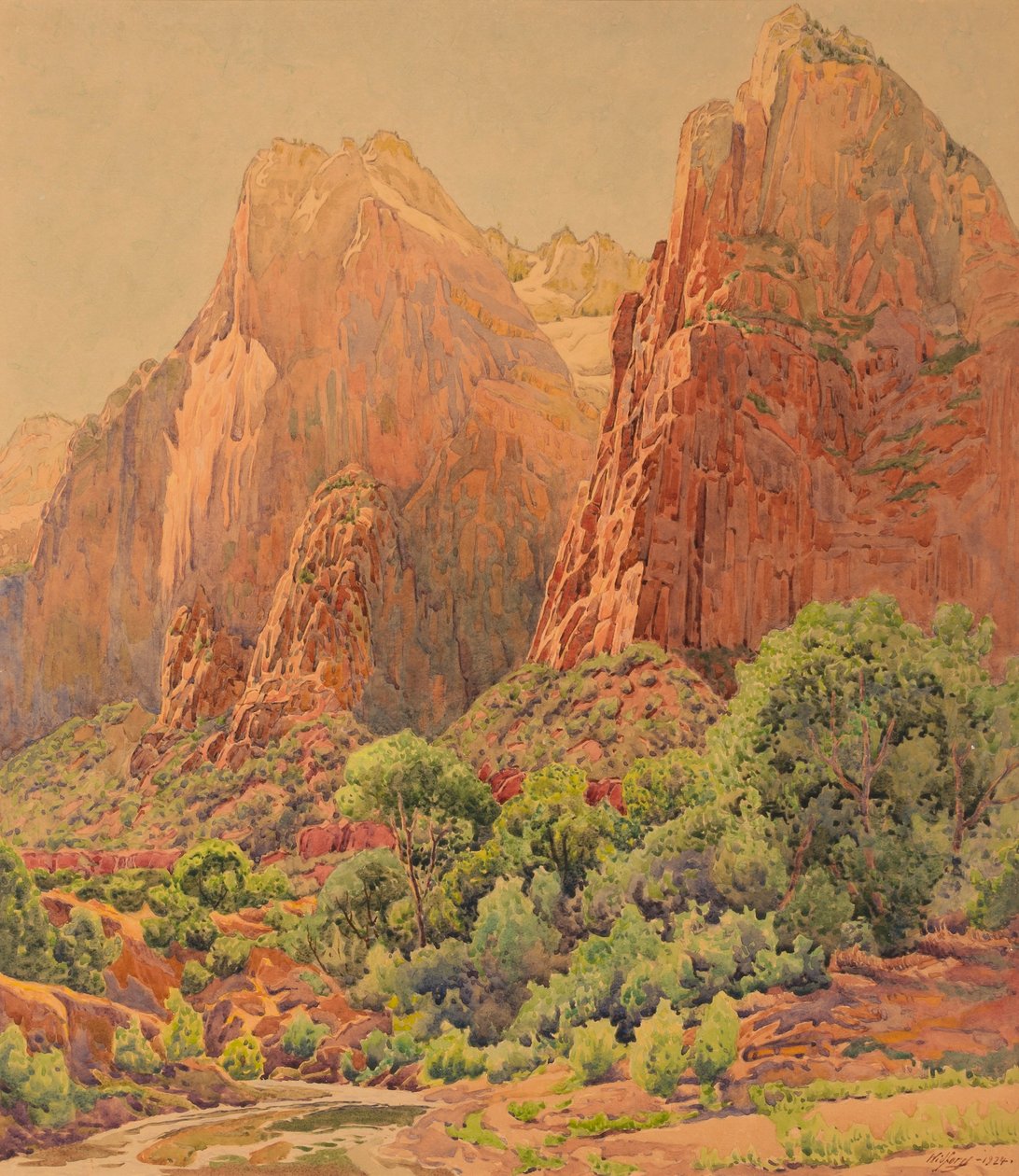 A pátriárkák, Zion Nemzeti Park alkotó: Gunnar Widforss