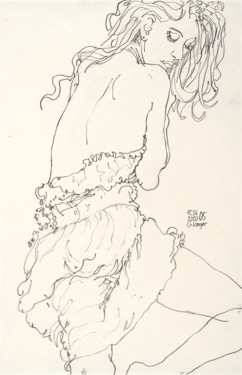 Női portré, talált alkotó: Gunter Langer
