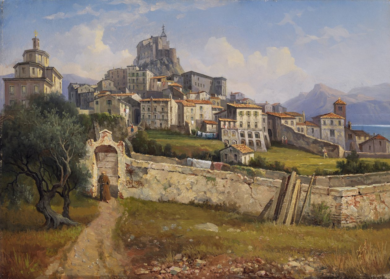 Kilátás a Subiaco -ra alkotó: Gustaf Wilhelm Palm