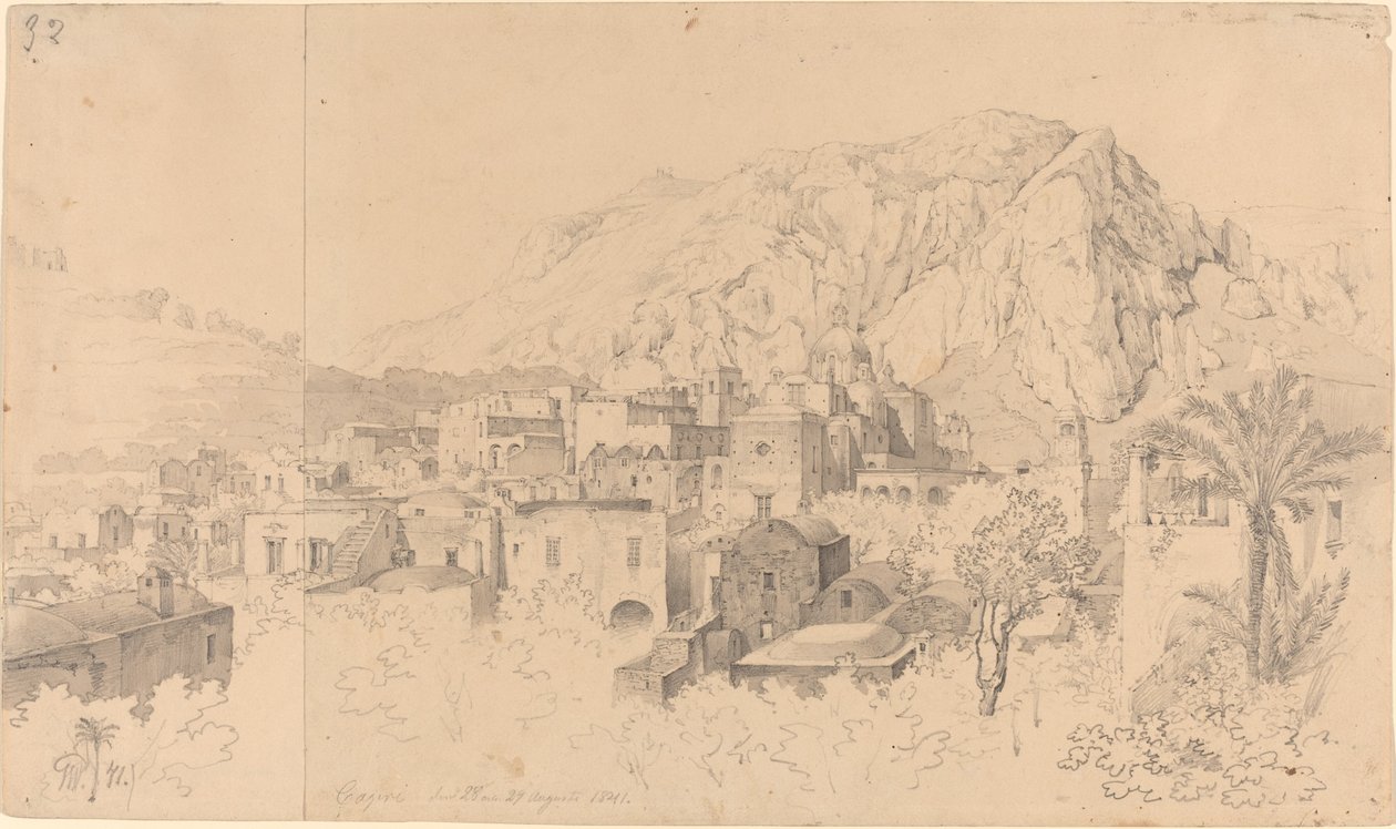 Kilátás Caprira alkotó: Gustaf Wilhelm Palm