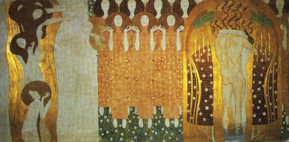 A művészetek, a kórus és a csók alkotó: Gustav Klimt