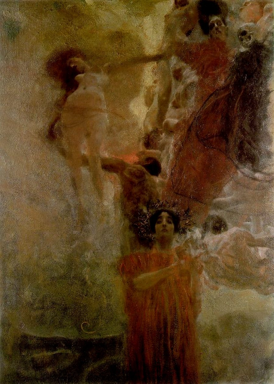 Az orvostudomány allegóriája (tervezet), 1897-98 alkotó: Gustav Klimt