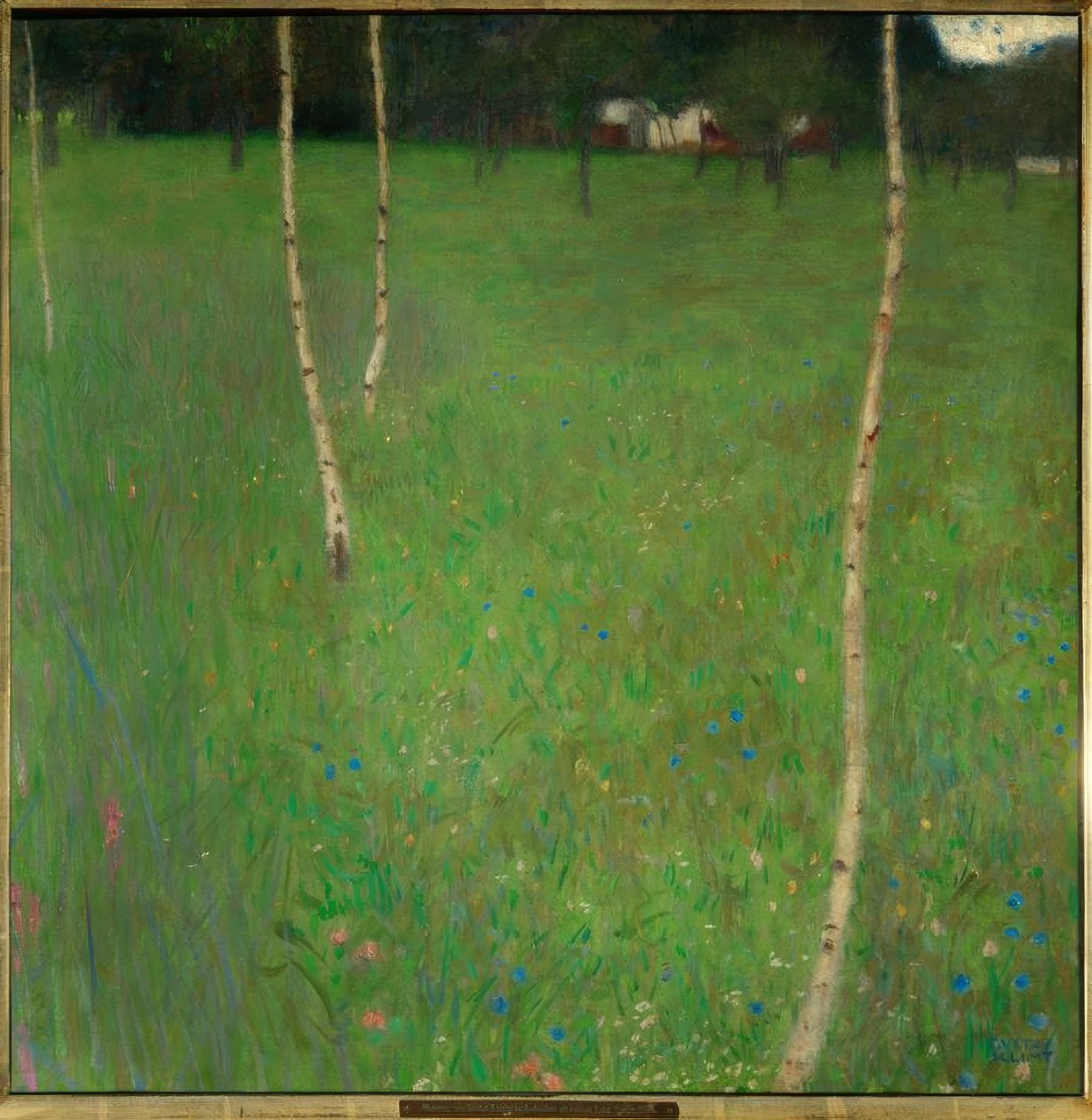 Parasztház nyírfákkal alkotó: Gustav Klimt