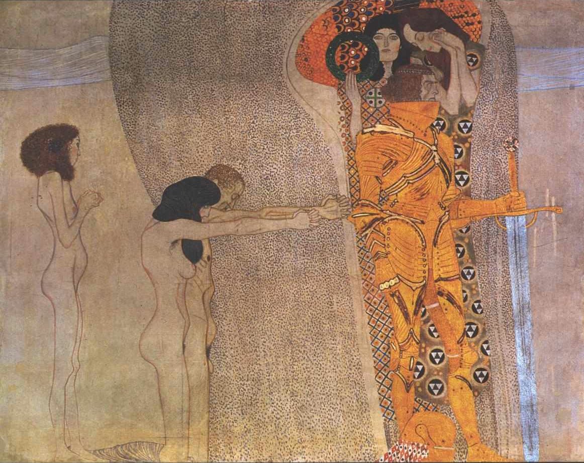 Beethovenfries - Részletek alkotó: Gustav Klimt