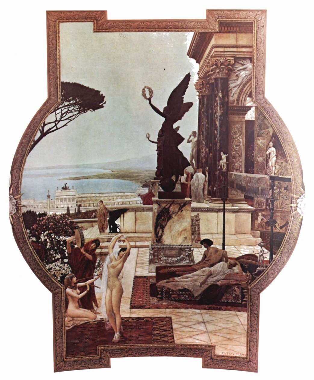 A Taormina Színház alkotó: Gustav Klimt
