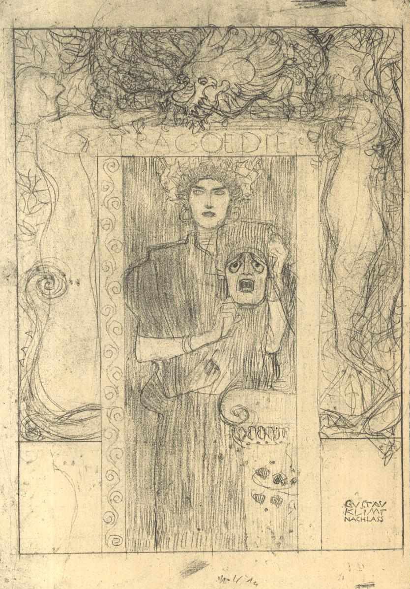 Vázlat a tragédiához alkotó: Gustav Klimt