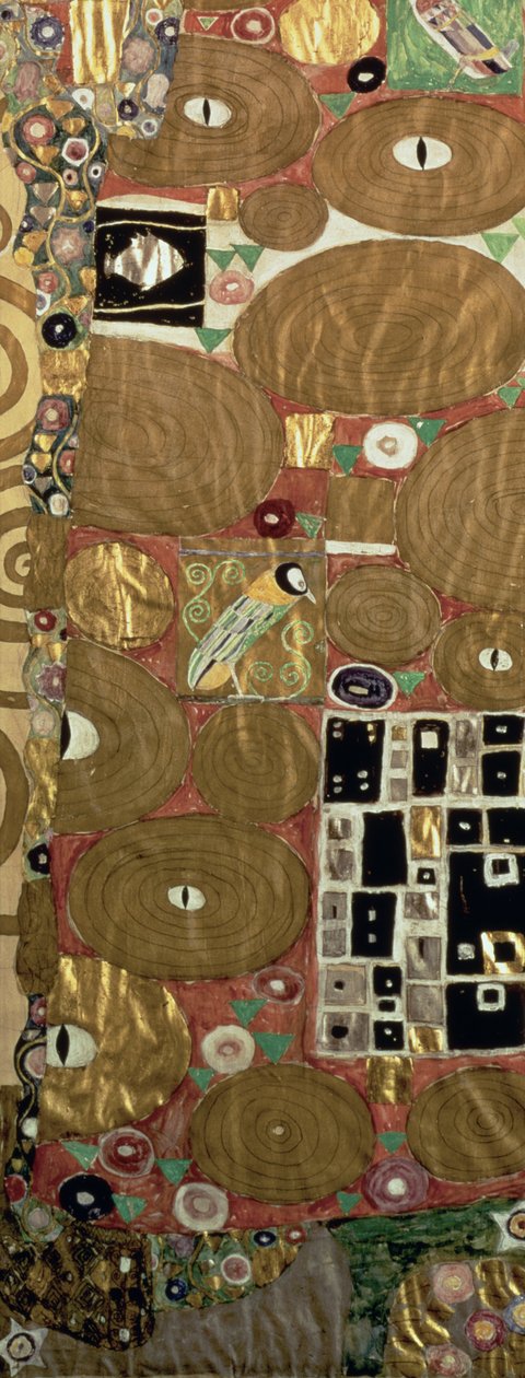 Teljesítés (Stoclet Frieze) c.1905-09 (tempera, wc) (65884 részlet) alkotó: Gustav Klimt