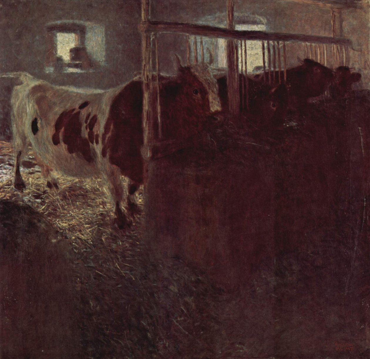 Tehenek az istállóban alkotó: Gustav Klimt