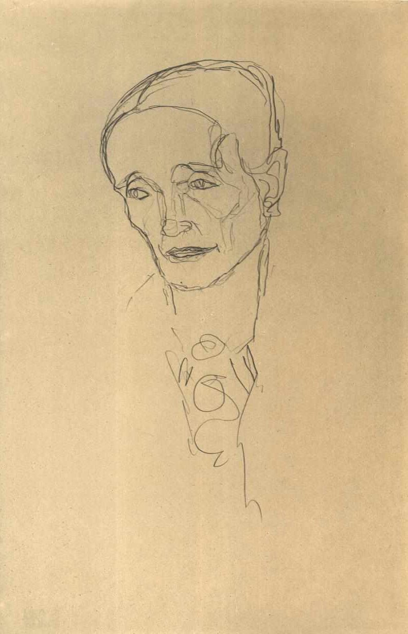 Egy öregasszony fejtanulmánya alkotó: Gustav Klimt