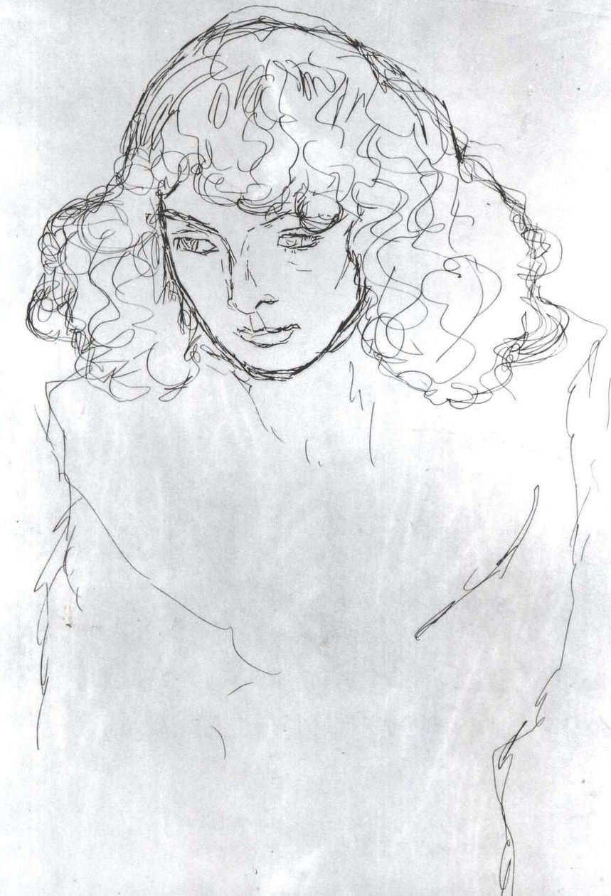 Lány feje alkotó: Gustav Klimt