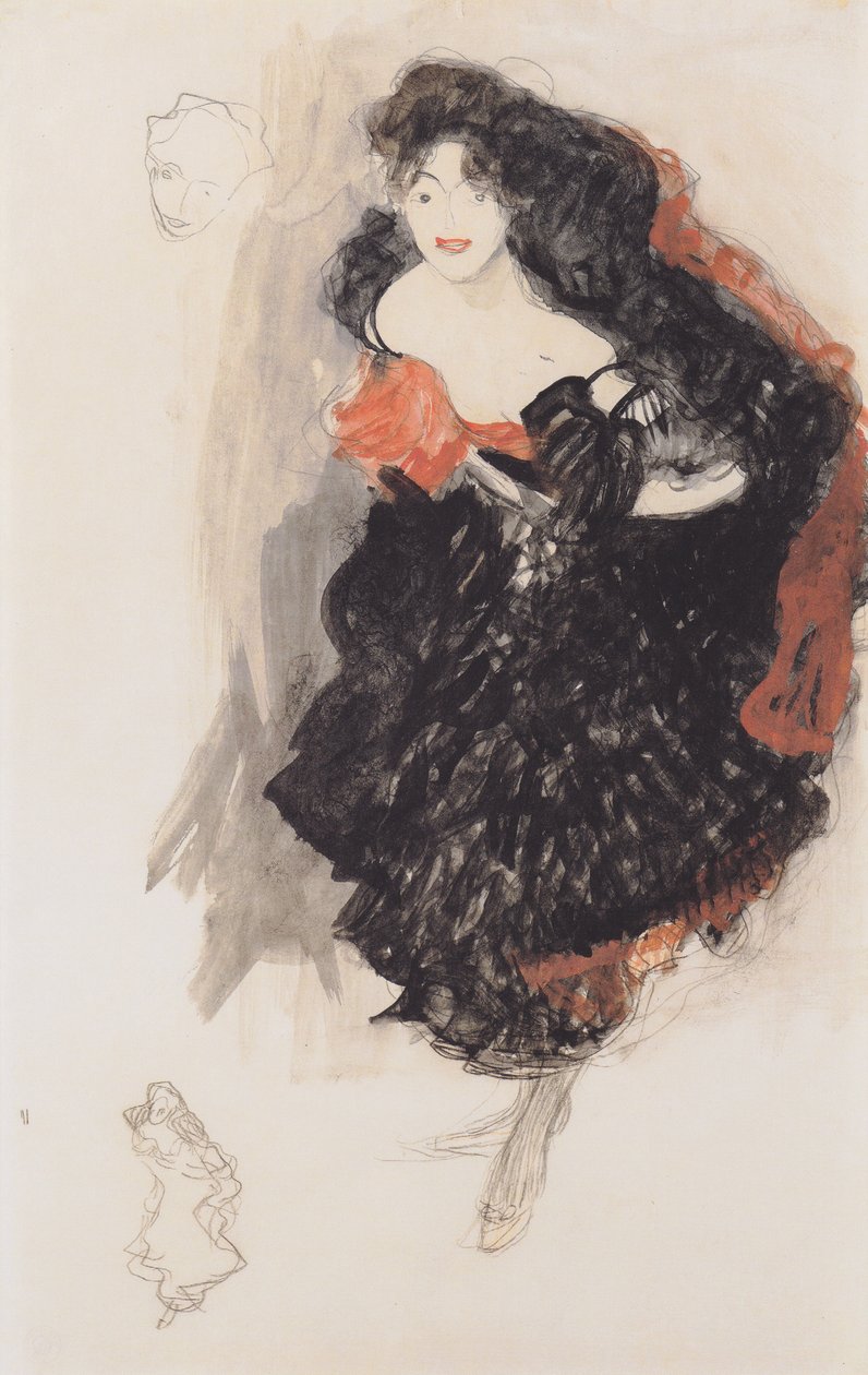 Tanulmány a Judit festményhez II alkotó: Gustav Klimt