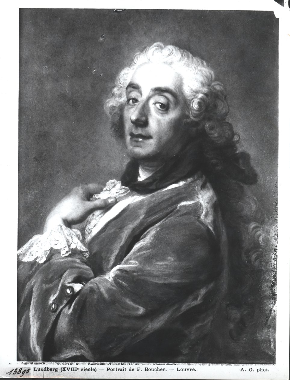 Francois Boucher (1703-70) portréja 1741 (pasztell, papíron) alkotó: Gustaf Lundberg