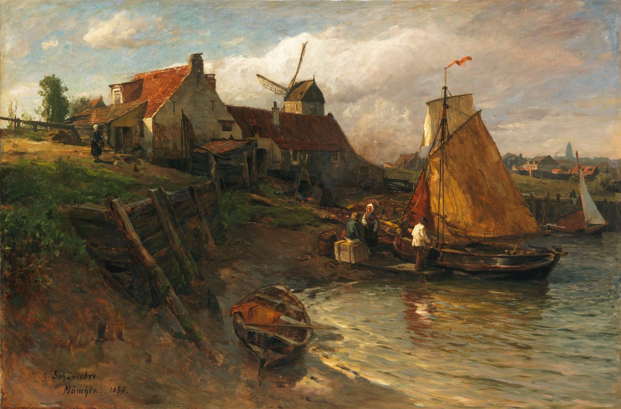 Nyár a holland tengerparton alkotó: Gustav Schönleber