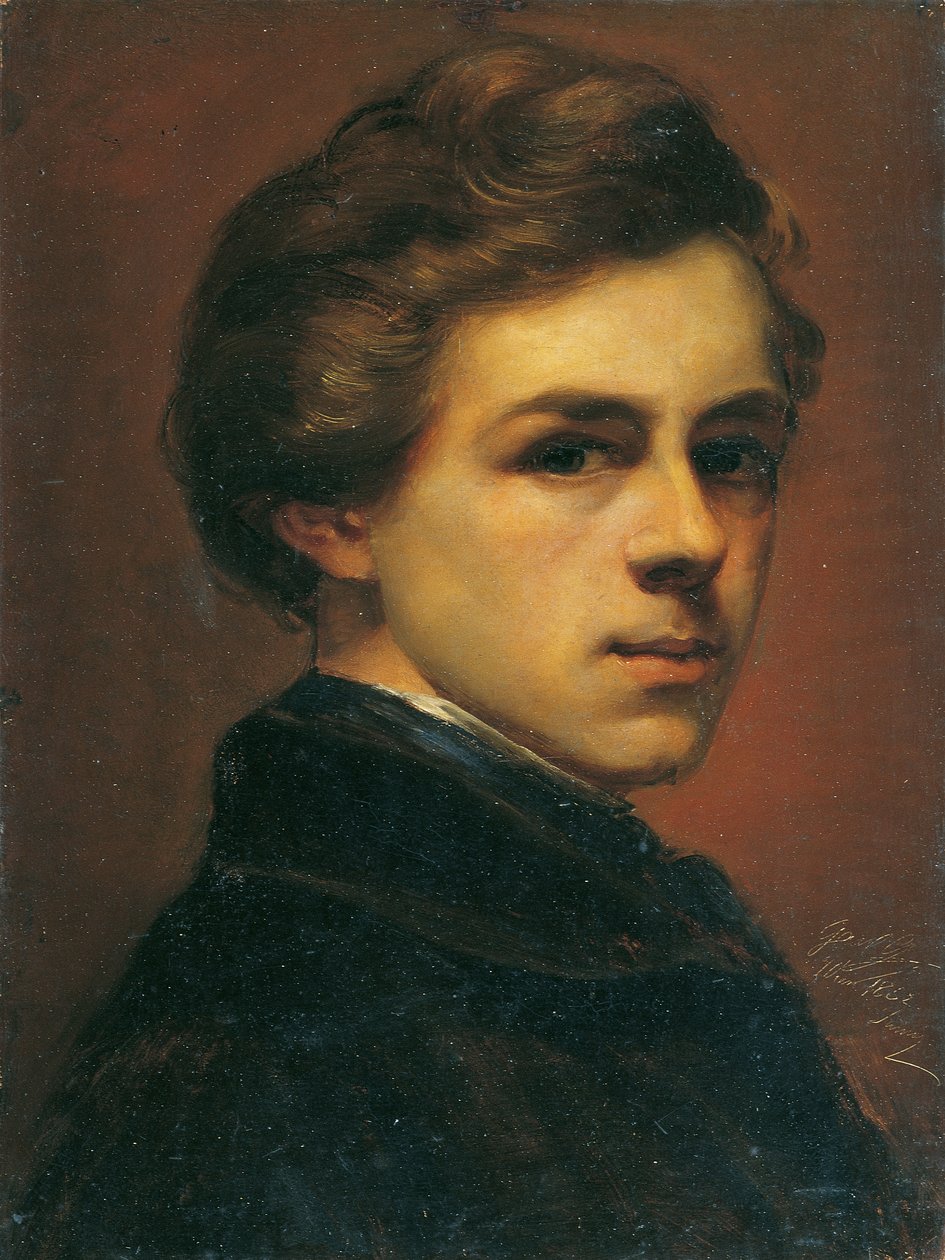 Önarckép alkotó: Gustav Gaul