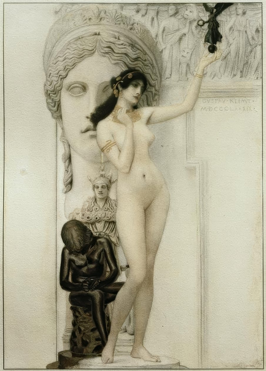 A szobrászat allegóriája alkotó: Gustav Klimt
