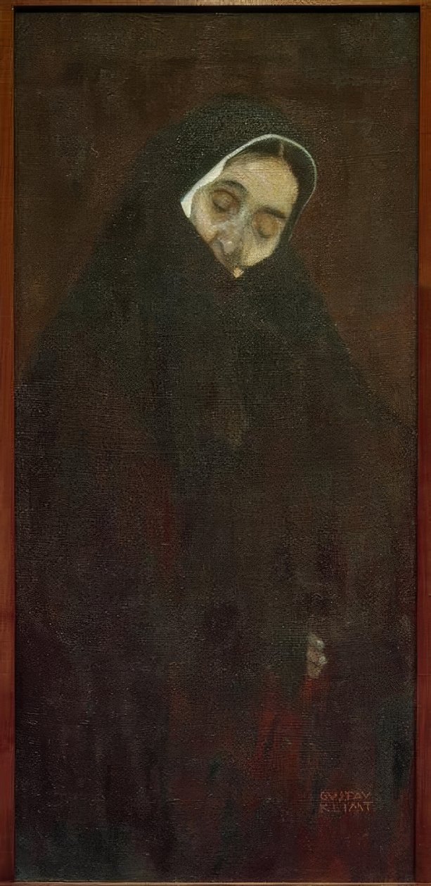 Idős nő alkotó: Gustav Klimt