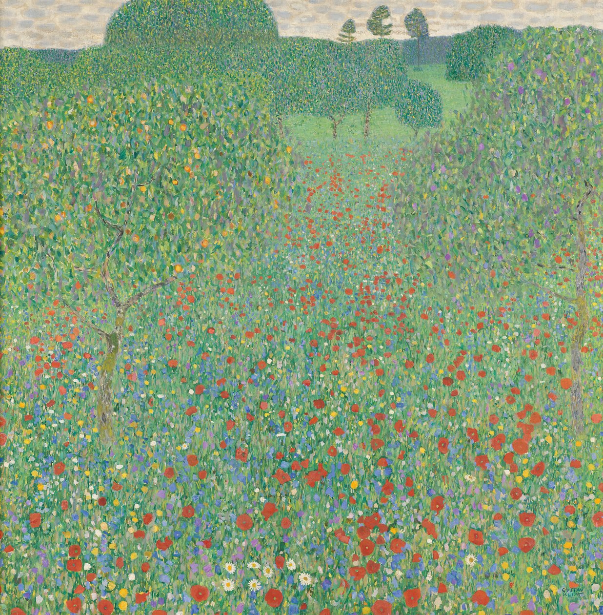 Virágzó mák alkotó: Gustav Klimt