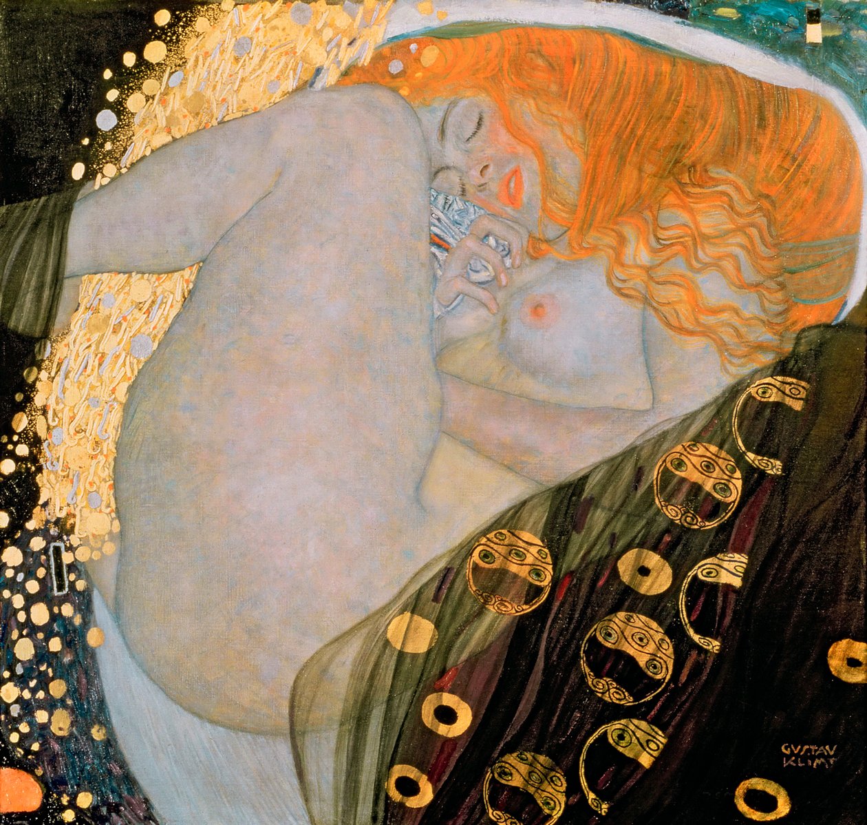 Danae, 1907 alkotó: Gustav Klimt