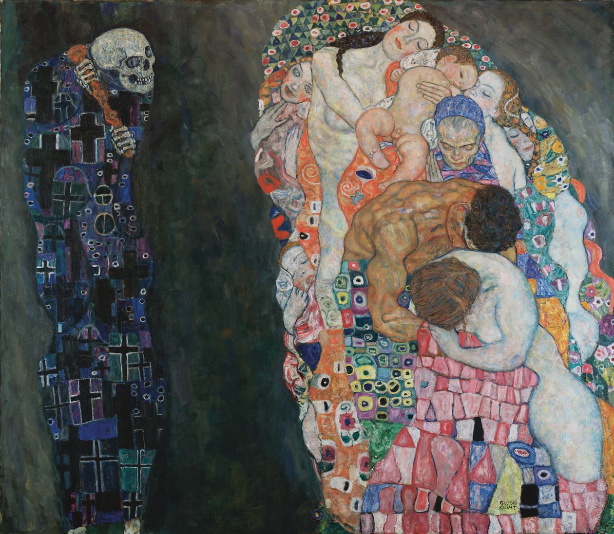 Halál és élet, 1910-1915 alkotó: Gustav Klimt