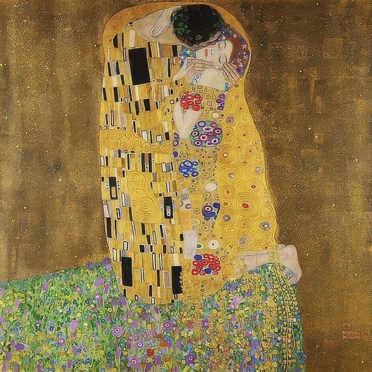 A csók. 1907/08 alkotó: Gustav Klimt