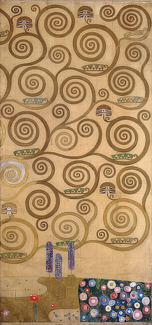 Tervezés a stoclet frízhez. Részlet. 1905/09 alkotó: Gustav Klimt
