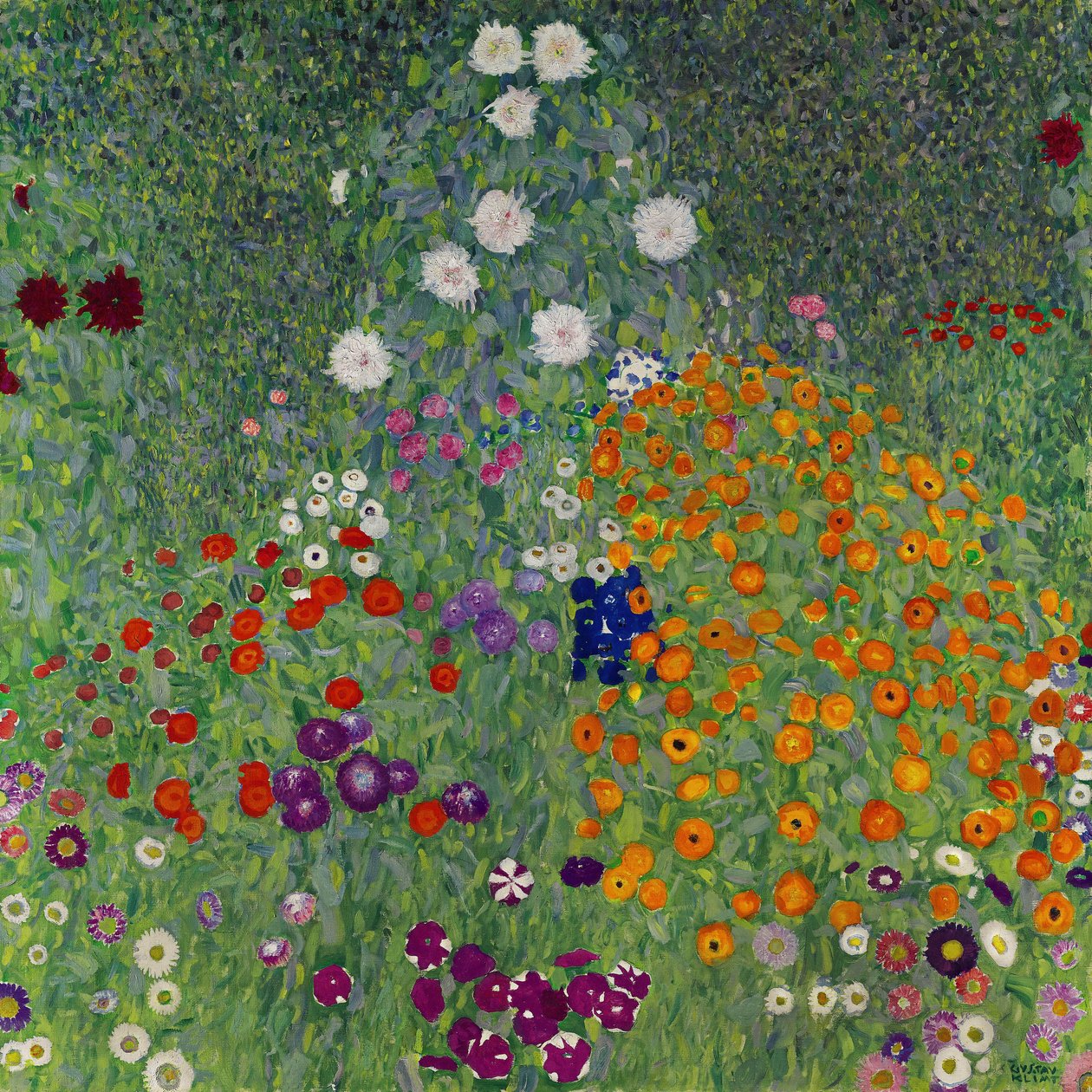 Tanyakert Virágoskert, 1907. alkotó: Gustav Klimt