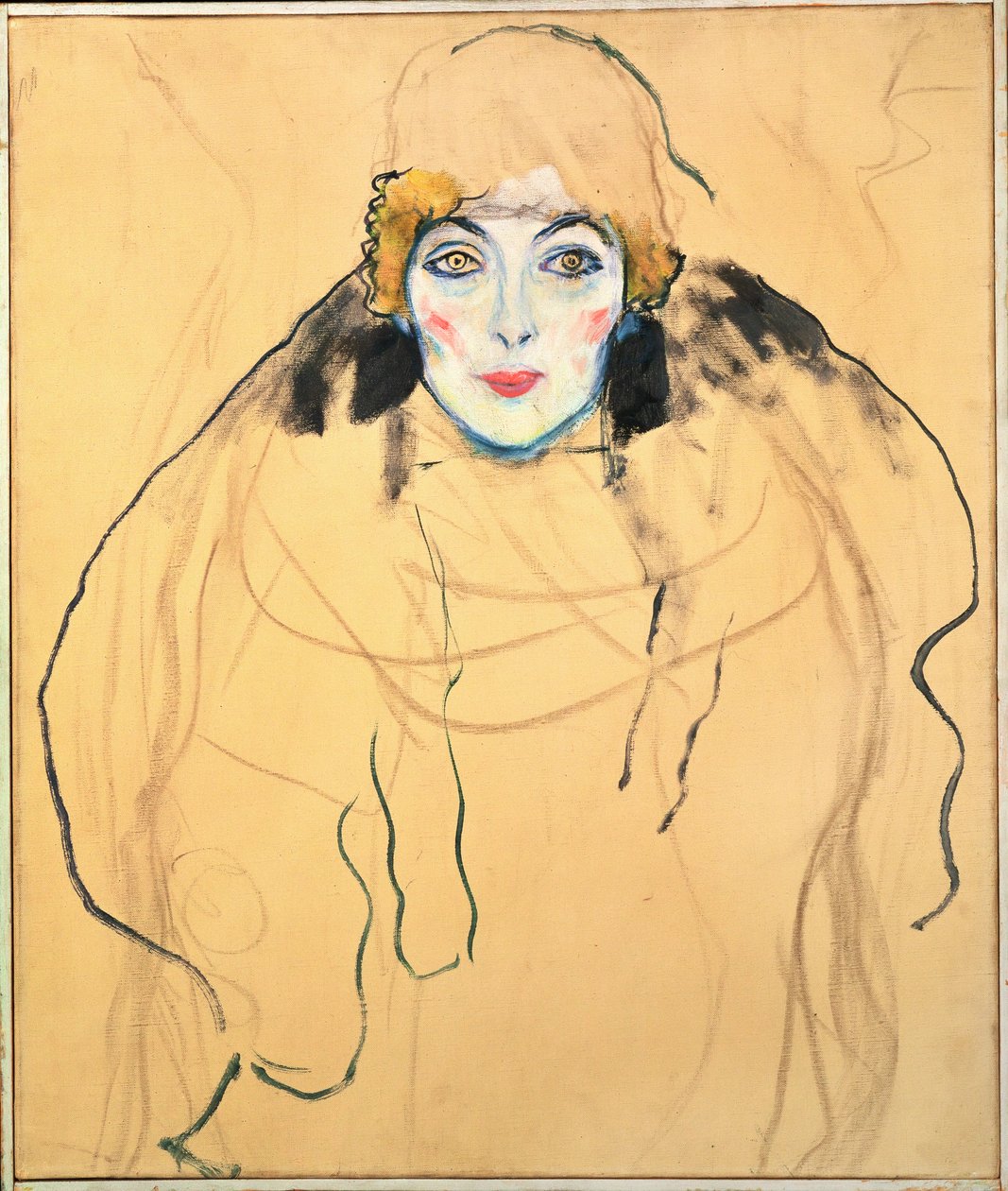 Női fej alkotó: Gustav Klimt