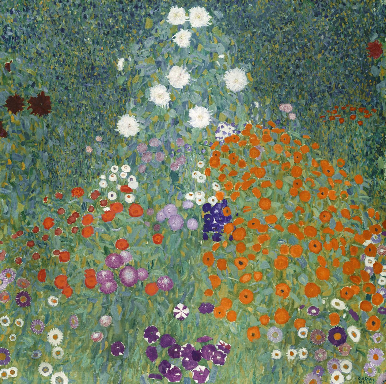 Virágoskert, 1905-07 alkotó: Gustav Klimt