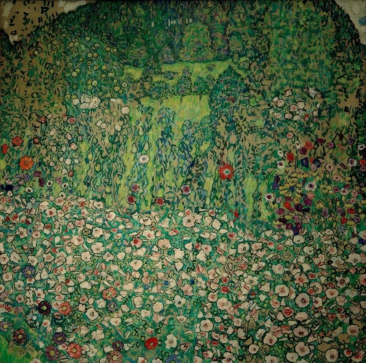 Kerti táj dombtetővel alkotó: Gustav Klimt