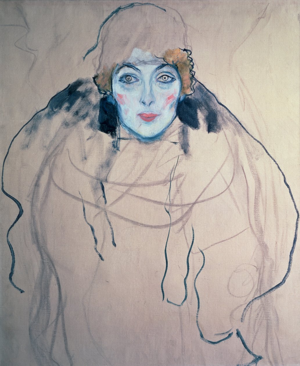 Egy nő feje, 1917 alkotó: Gustav Klimt