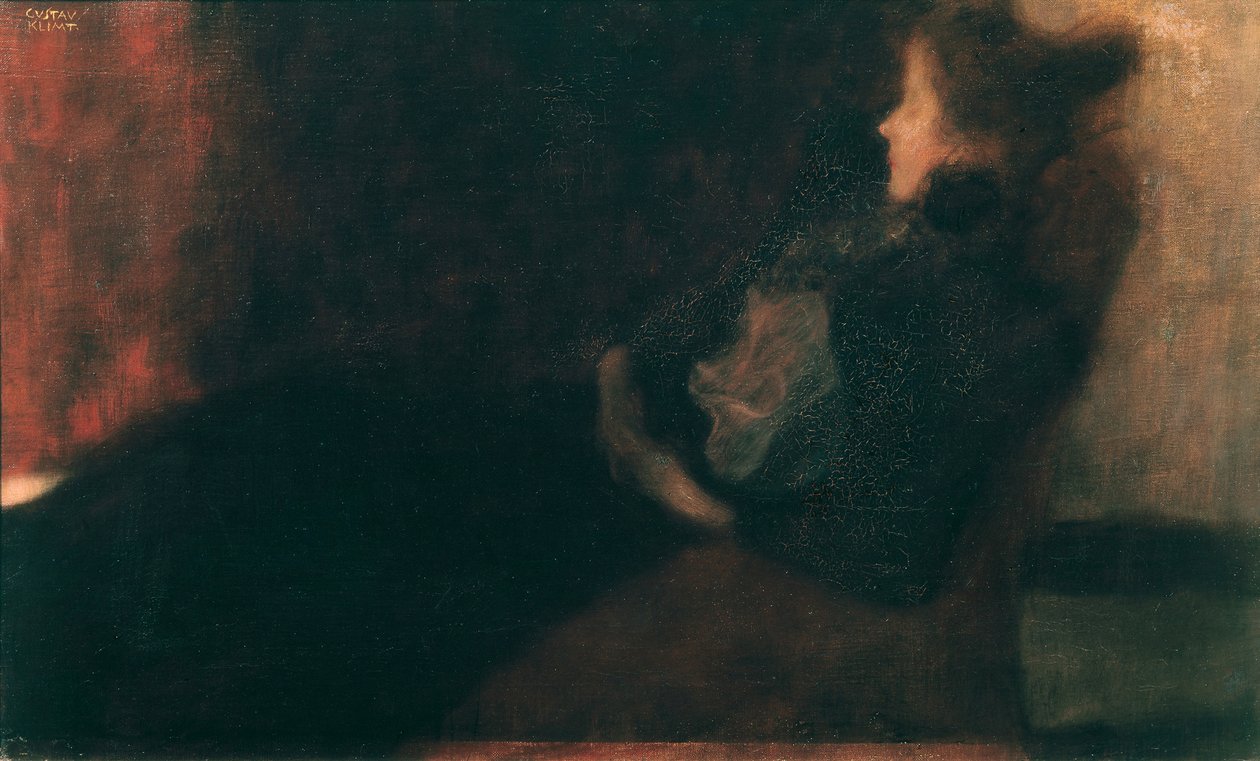 Hölgy a kandallónál alkotó: Gustav Klimt