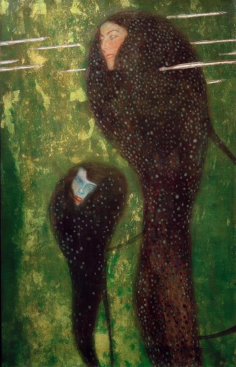 Sellők (ezüsthal) alkotó: Gustav Klimt