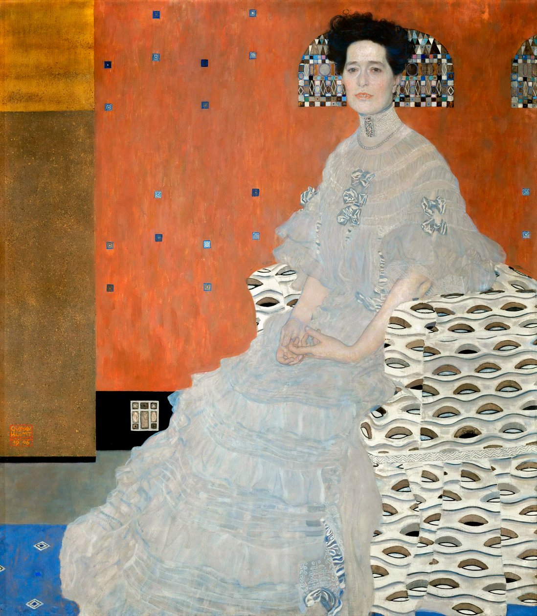 Fritza Riedler portréja, 1906 alkotó: Gustav Klimt