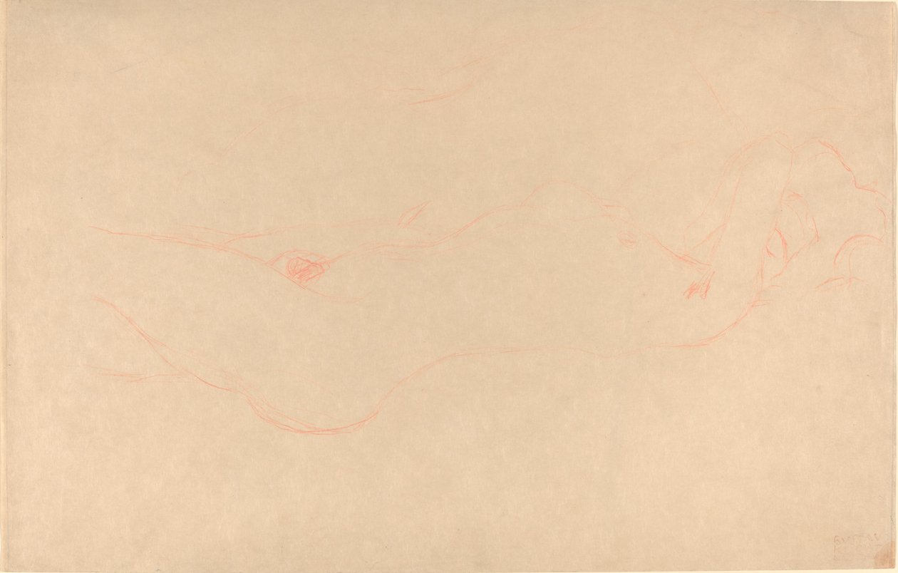 Fekvő Nő alkotó: Gustav Klimt