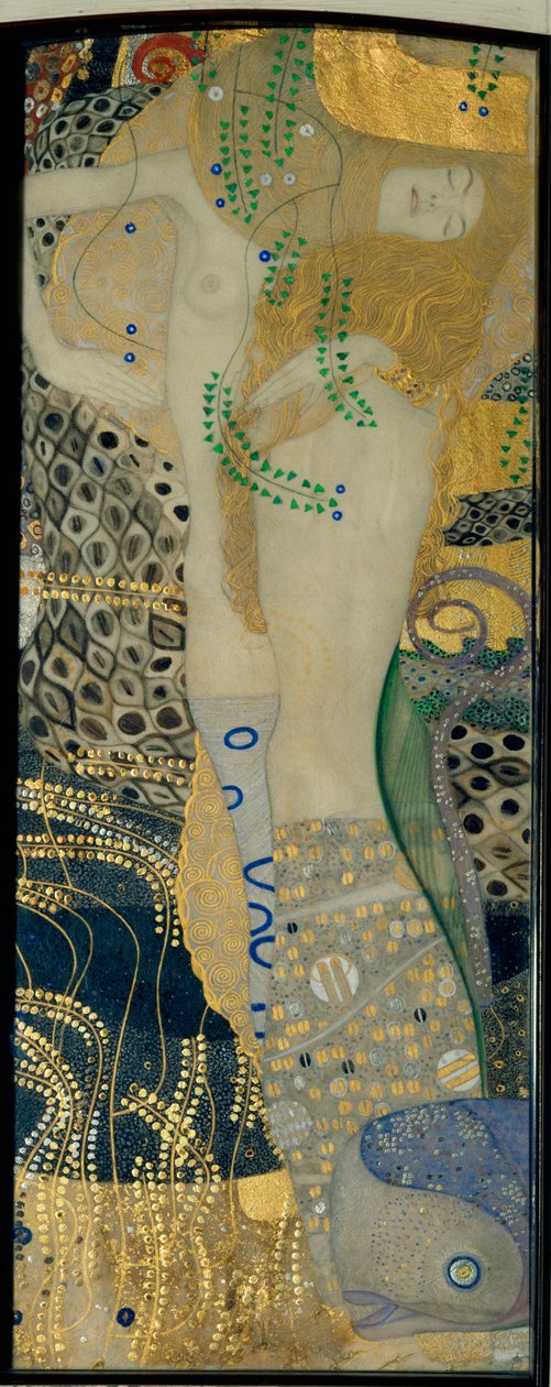 Vízikígyók alkotó: Gustav Klimt