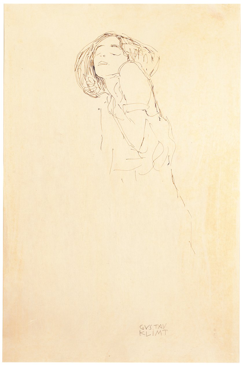 Nő balról alkotó: Gustav Klimt