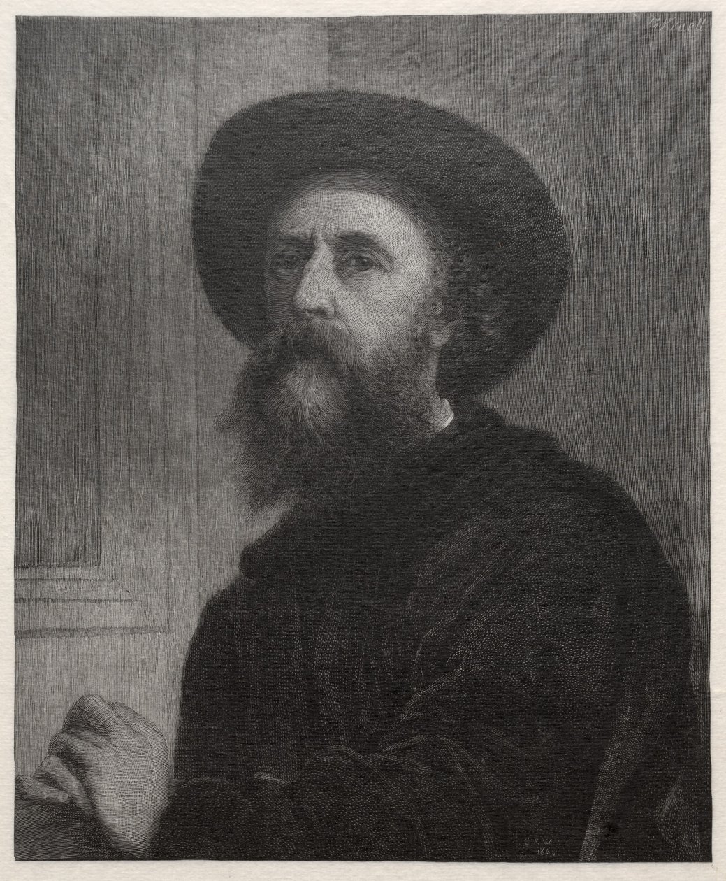 George Frederick Watts, 1887. alkotó: Gustav Kruell