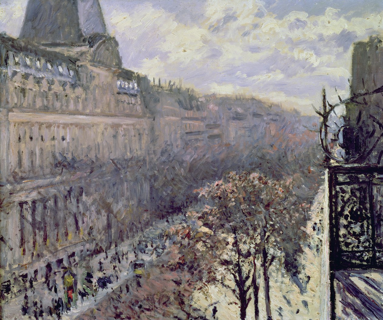 Boulevard des Italiens, 1880 körül alkotó: Gustave Caillebotte