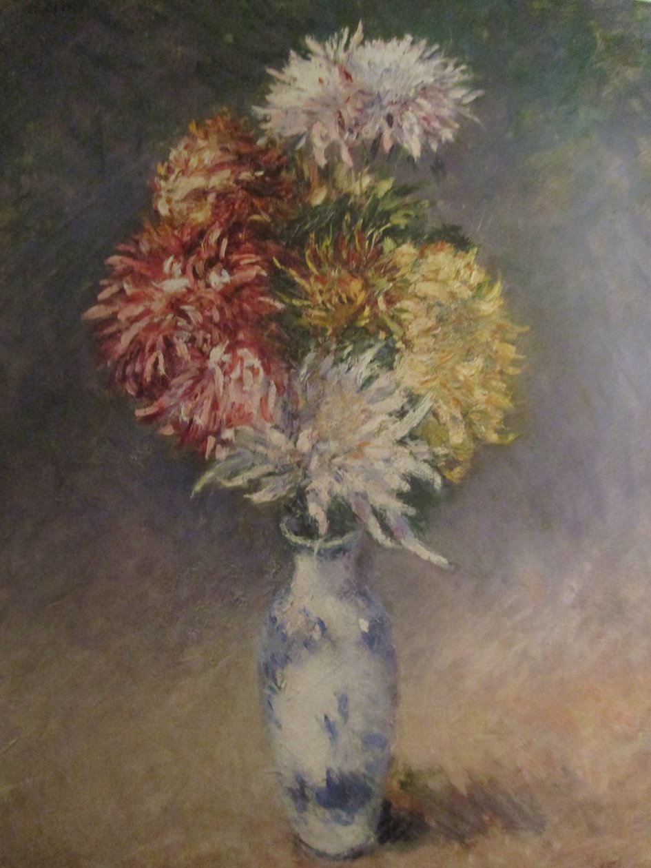 Krizantém vázában (1893) alkotó: Gustave Caillebotte