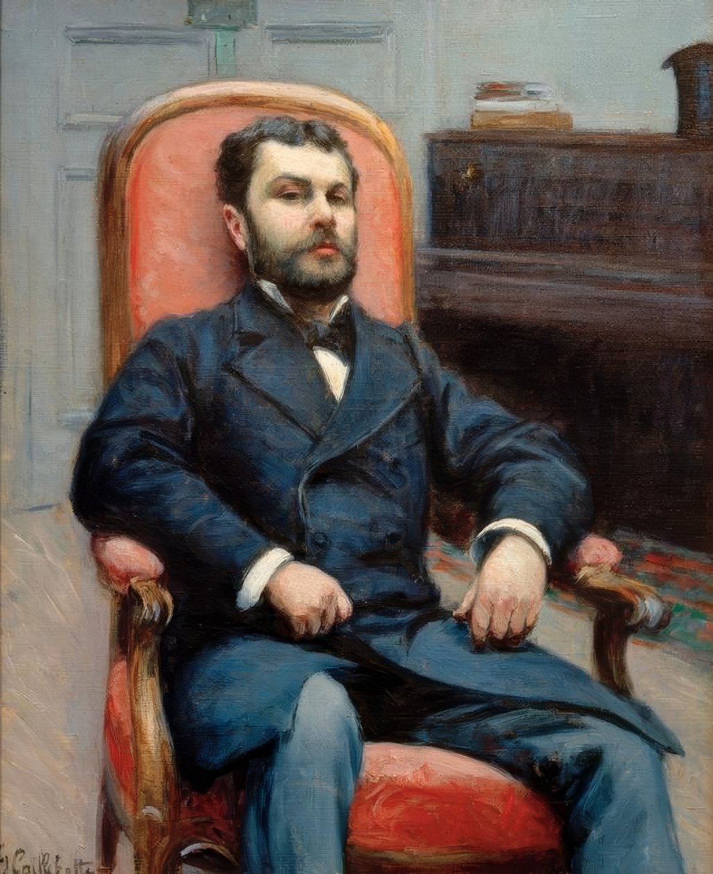 Richard Gallo portréja alkotó: Gustave Caillebotte