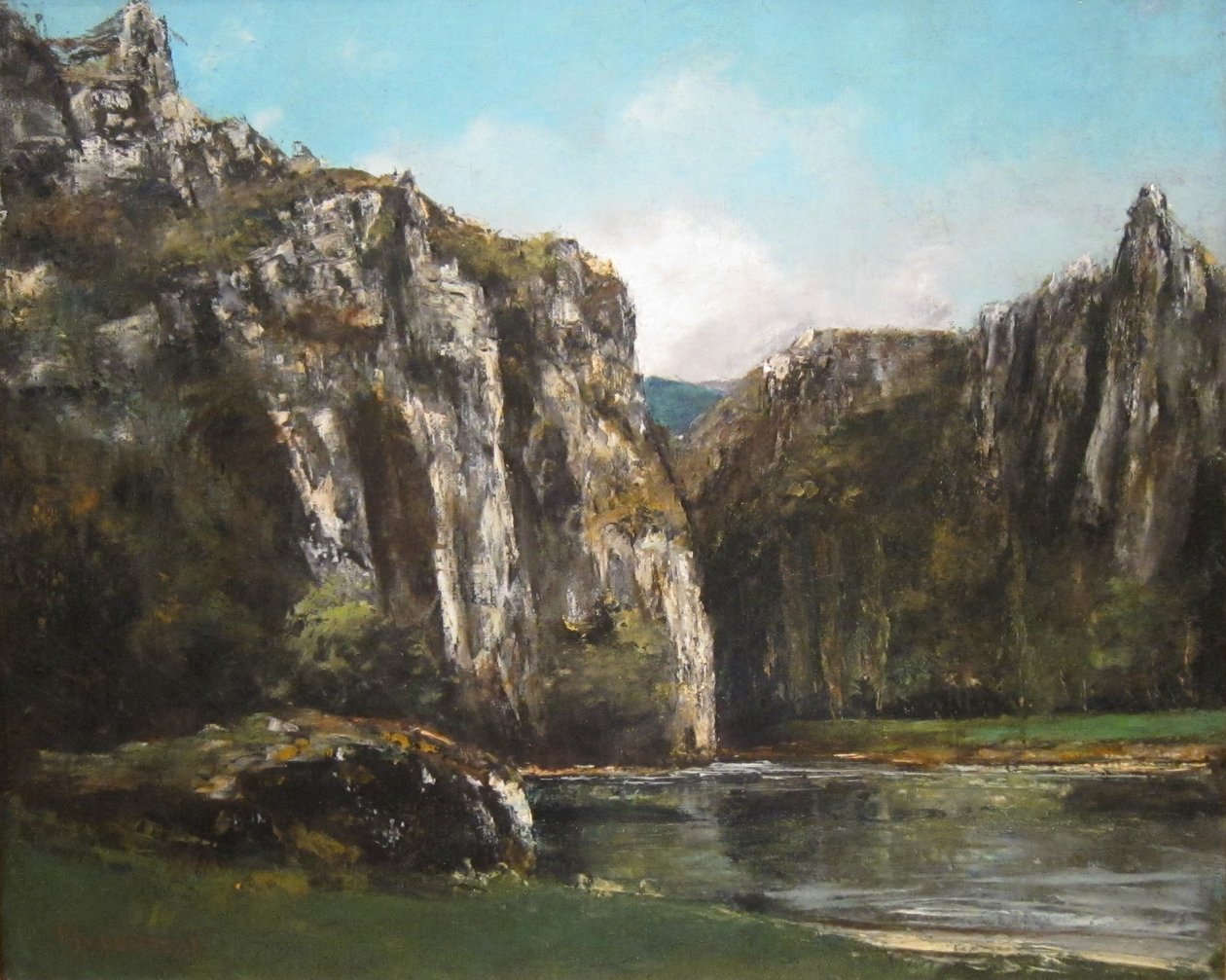 Egy szurdok a Jurában alkotó: Gustave Courbet