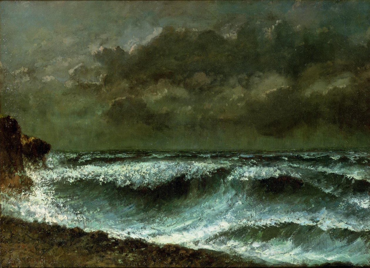 Vihar előtt a láthatáron alkotó: Gustave Courbet
