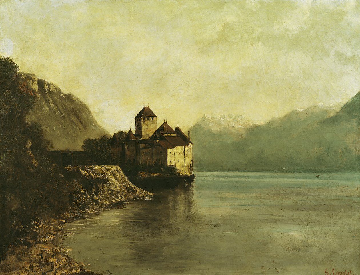 Chateau de Chillon, 1874 alkotó: Gustave Courbet