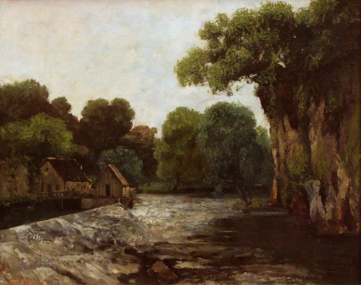 A malom gátja alkotó: Gustave Courbet